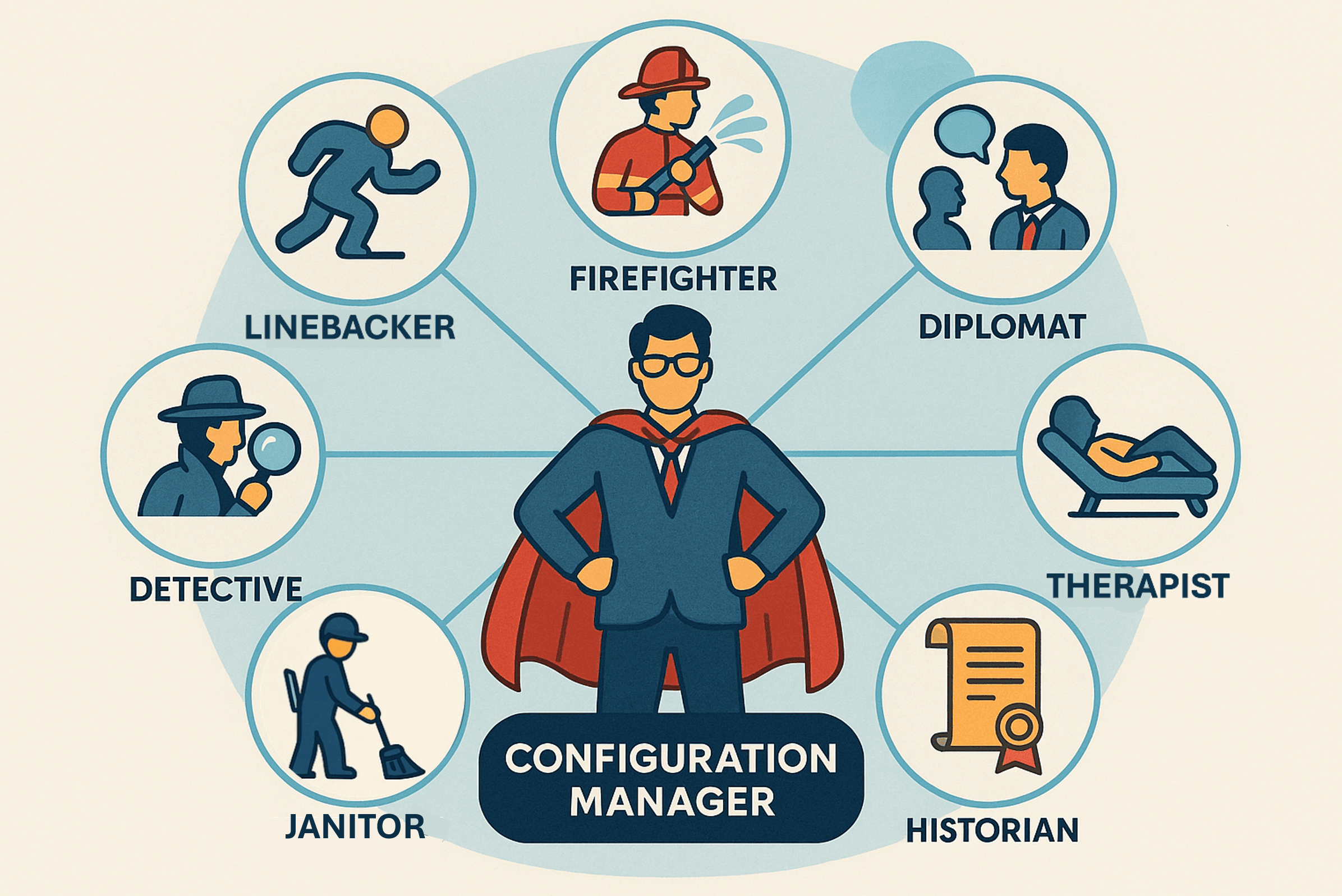 Different roles of a configuration manager